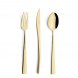 Foto 0: Faqueiro 75 pe�as dourado brilhante DUNA Cutipol