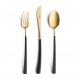 Foto 1: Faqueiro 130 pe�as NOOR Gold Cutipol